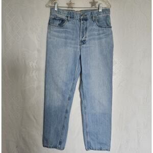 Everlane Size 8/10 90s Cheeky Lightwash 100% Cotton Button Fly Jeans 29" Ankle